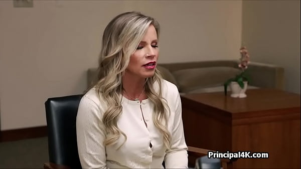Milfs deep pussy drilling on the head teachers desk