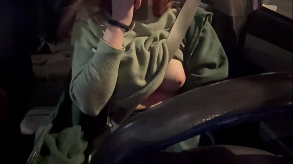 Italian Big tits Milf Artemisia Love Hot solo Sexy Car ride showing her big hot tits and big hard nipples